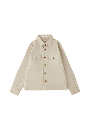 iDo camicia bambino misto lino beige