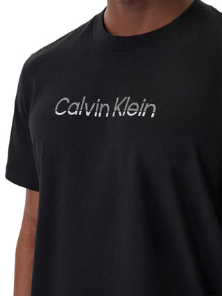 Calvin Klein T-shirt uomo manica corta con logo nero