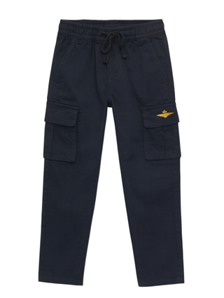 Aeronautica Militare pantaloni cargo bambino blu 252PA0001A B08 AERONAUTICA MILITARE