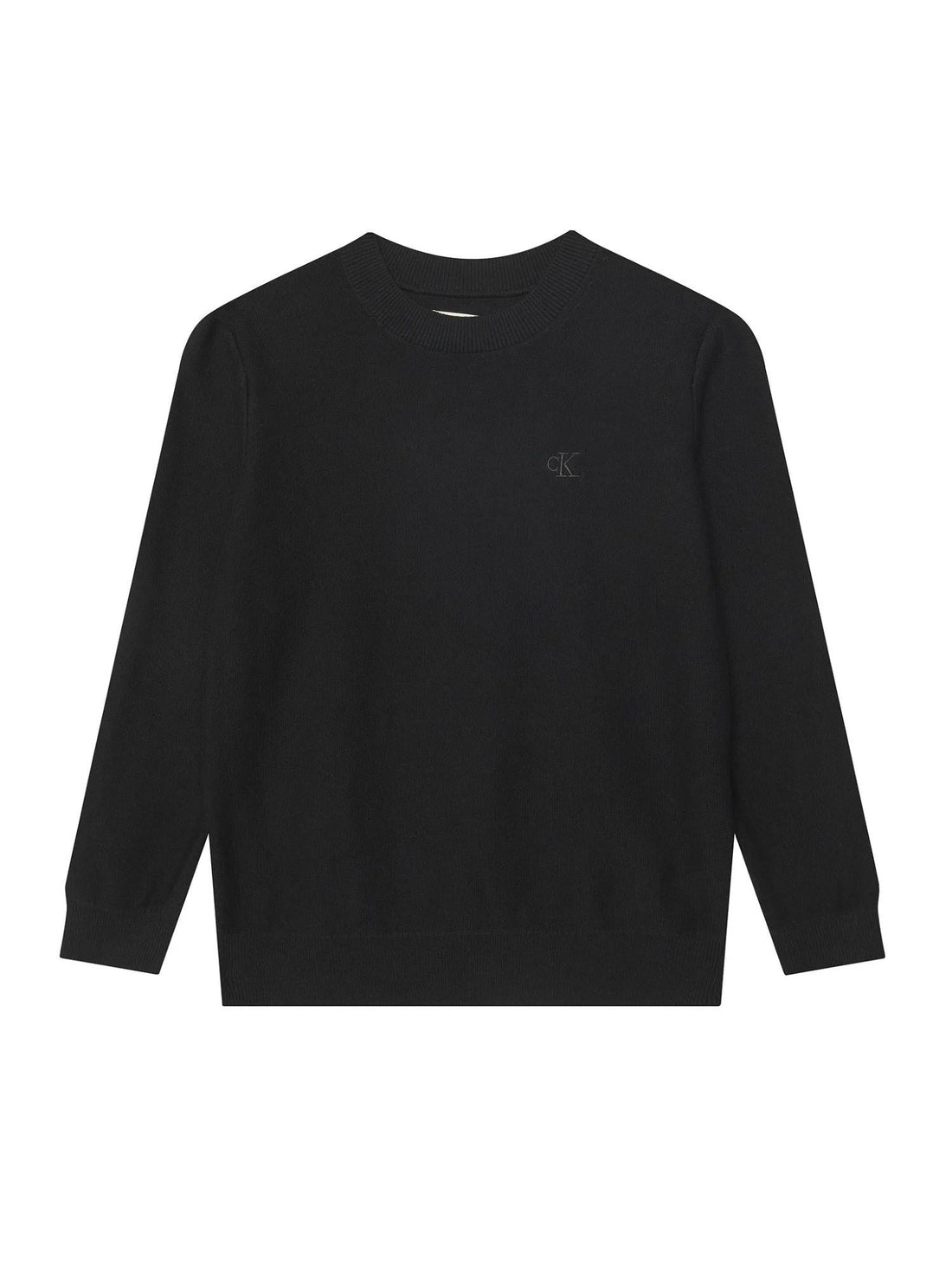 Calvin Klein Jeans maglia basic bambino in cotone nero