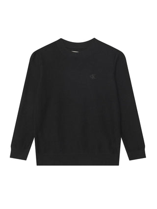 Calvin Klein Jeans maglia basic bambino in cotone nero