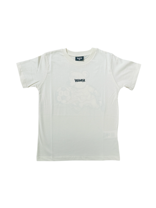 Disclaimer T-shirt manica corta bambino bianco latte 58674 LATTE DISCLAIMER 