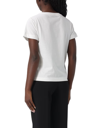 Pinko T-shirt manica corta Basico con logo bianco