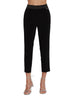 Relish pantaloni slim Nantes con banda satin nero