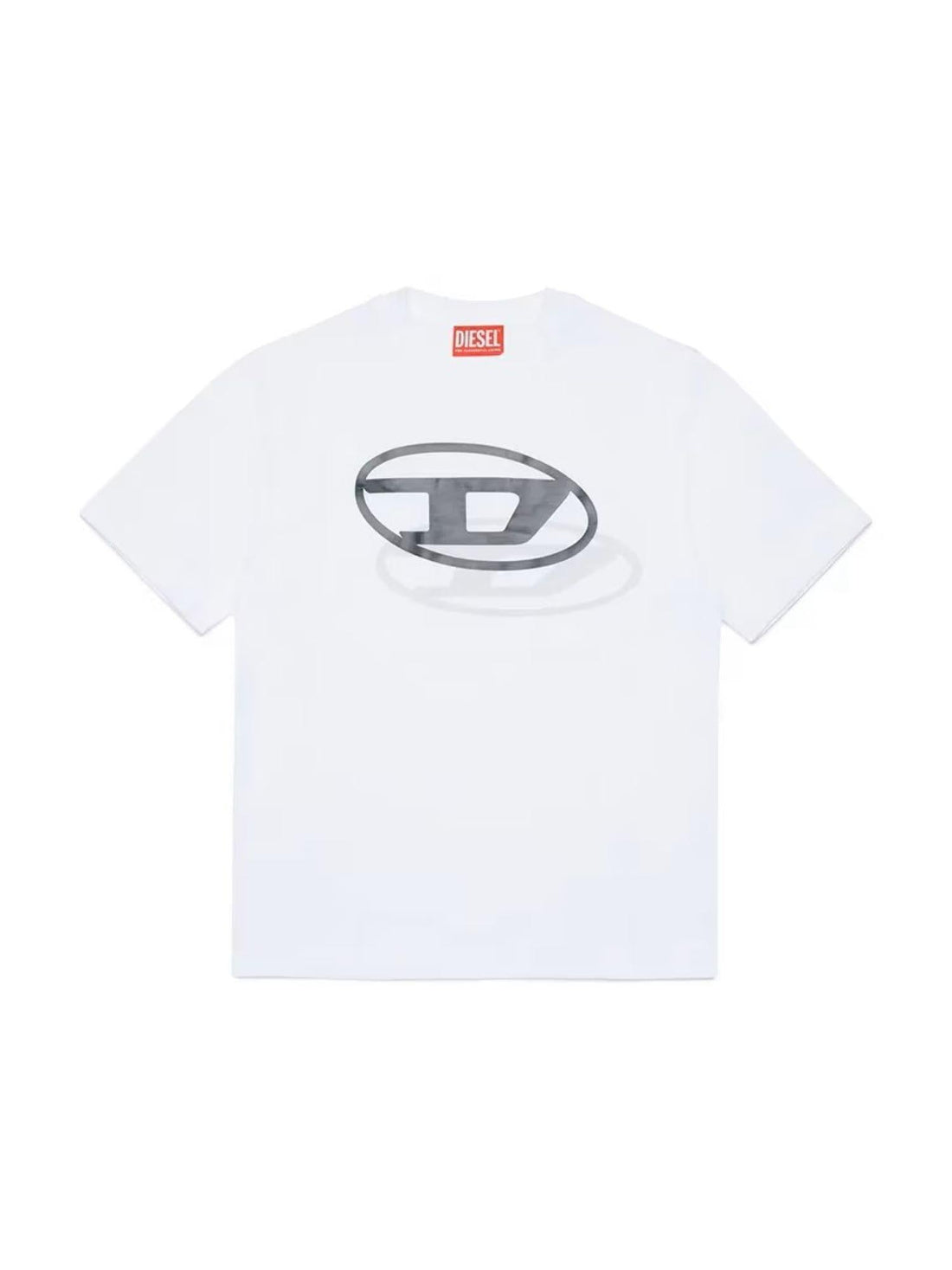 Diesel T-shirt bambino manica corta con logo bianco