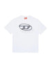 Diesel T-shirt bambino manica corta con logo bianco