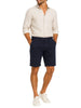 Le Braghe bermuda chino uomo slim blu