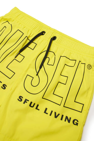 Diesel boxer mare bambino con logo giallo