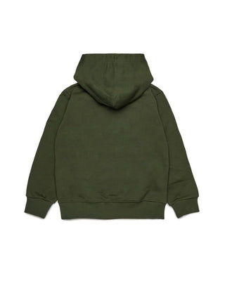Diesel felpa bambino con cappuccio verde J02502-0GEAD K513 DIESEL