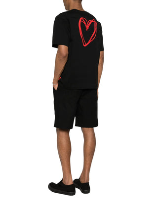 Vision of Super T-shirt uomo manica corta stampa Heart nero