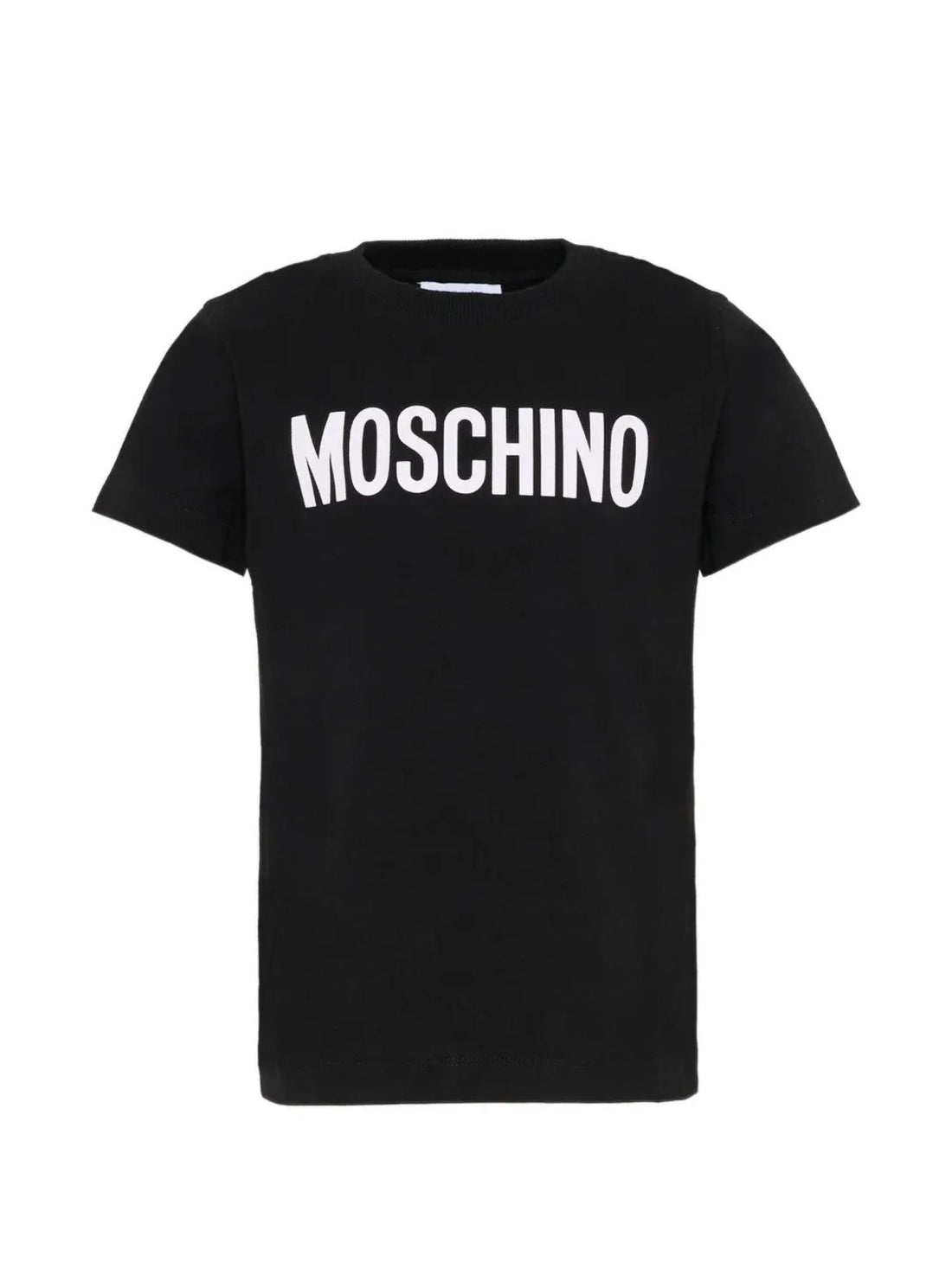 Moschino T-shirt manica corta bambino con logo nero