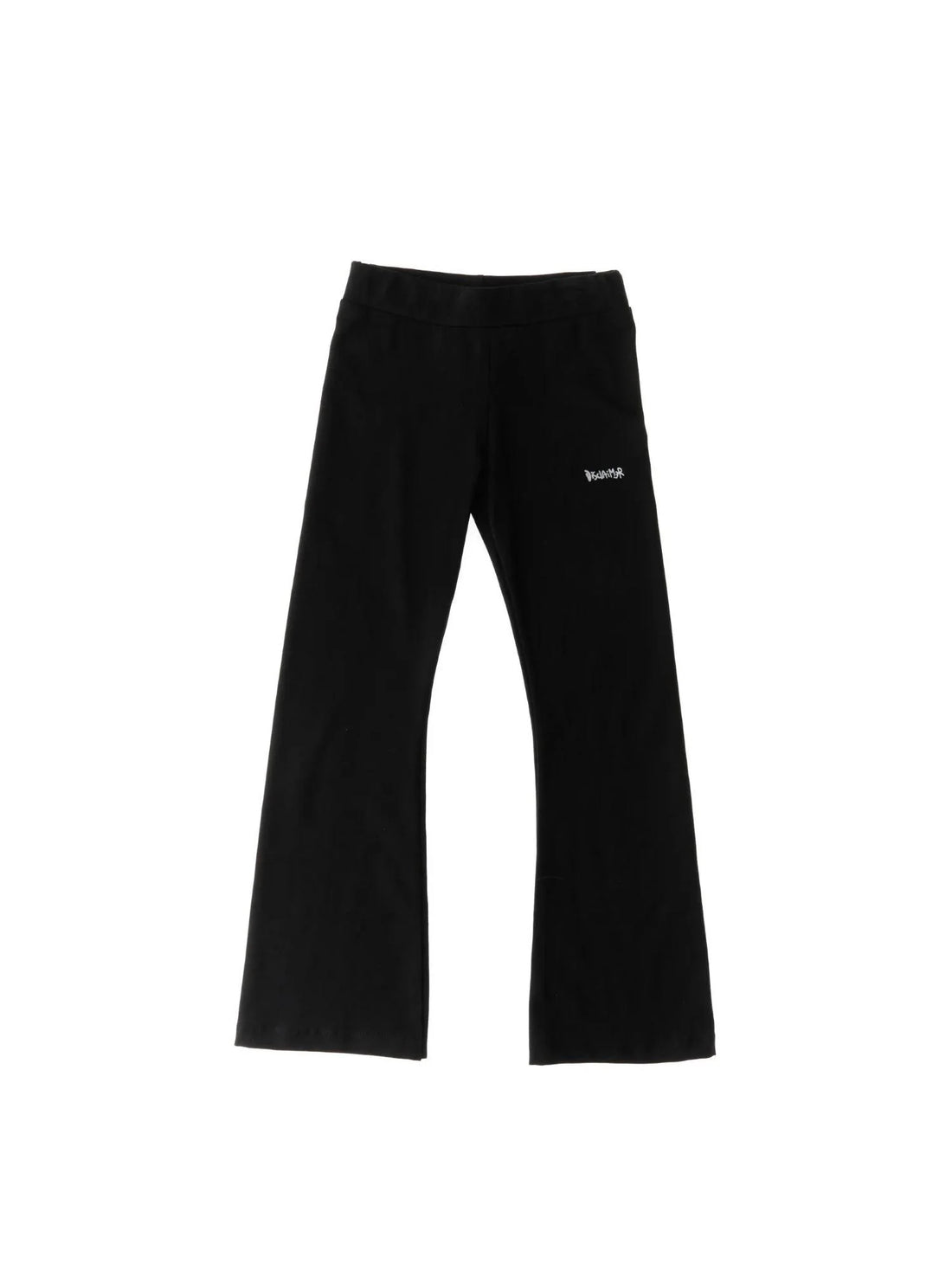 Disclaimer leggings bambina flare nero