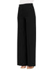 Vicolo pantaloni palazzo in tessuto crepe nero
