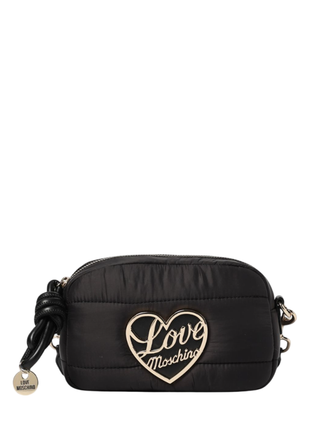 Love Moschino borsa a tracolla in nylon trapuntato nero JC4352PP0N-KY1 00A MOSCHINO LOVE 