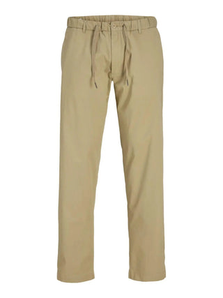 Jack&Jones pantaloni uomo in gabardine di cotone beige
