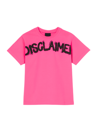 Disclaimer T-shirt bambina manica corta rosa 58715 ROSA BUBBLE DISCLAIMER