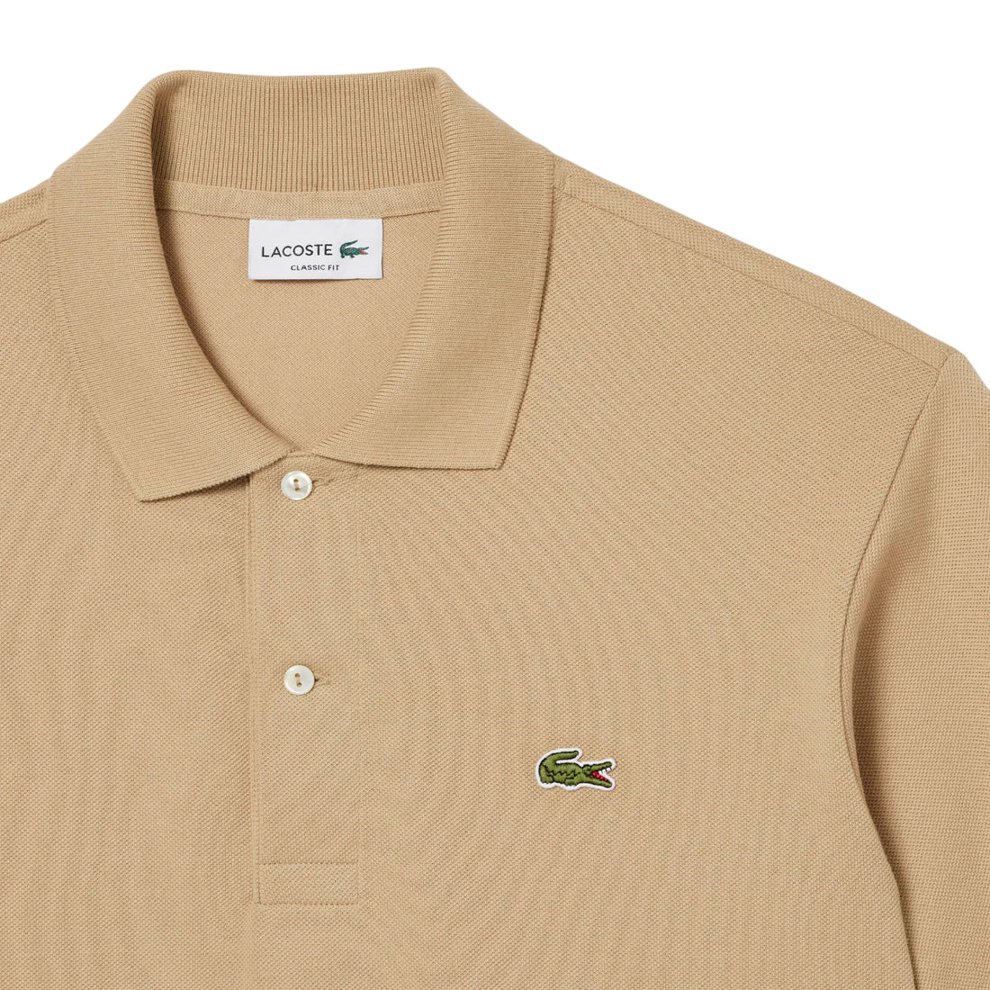 Lacoste polo manica corta 12.12 in piquè beige
