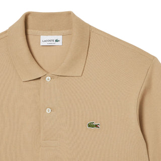 Lacoste polo manica corta 12.12 in piquè beige