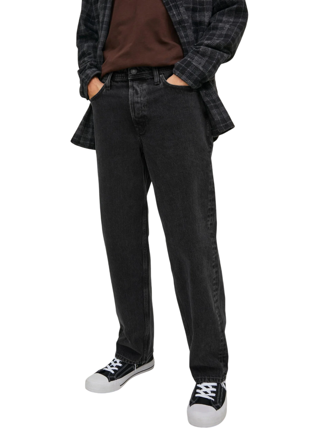 Jack&Jones jeans uomo Loose Eddie lavaggio nero