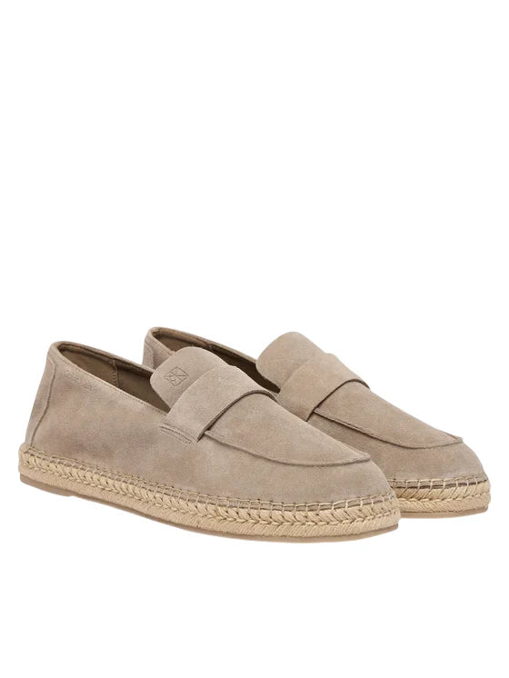 Calvin Klein espadrillas uomo in suede tortora
