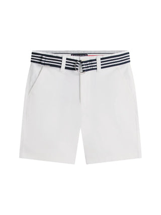 Tommy Hilfiger shorts bambino con cintura bianco