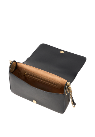 Love Moschino borsa a spalla in ecopelle martellata nero