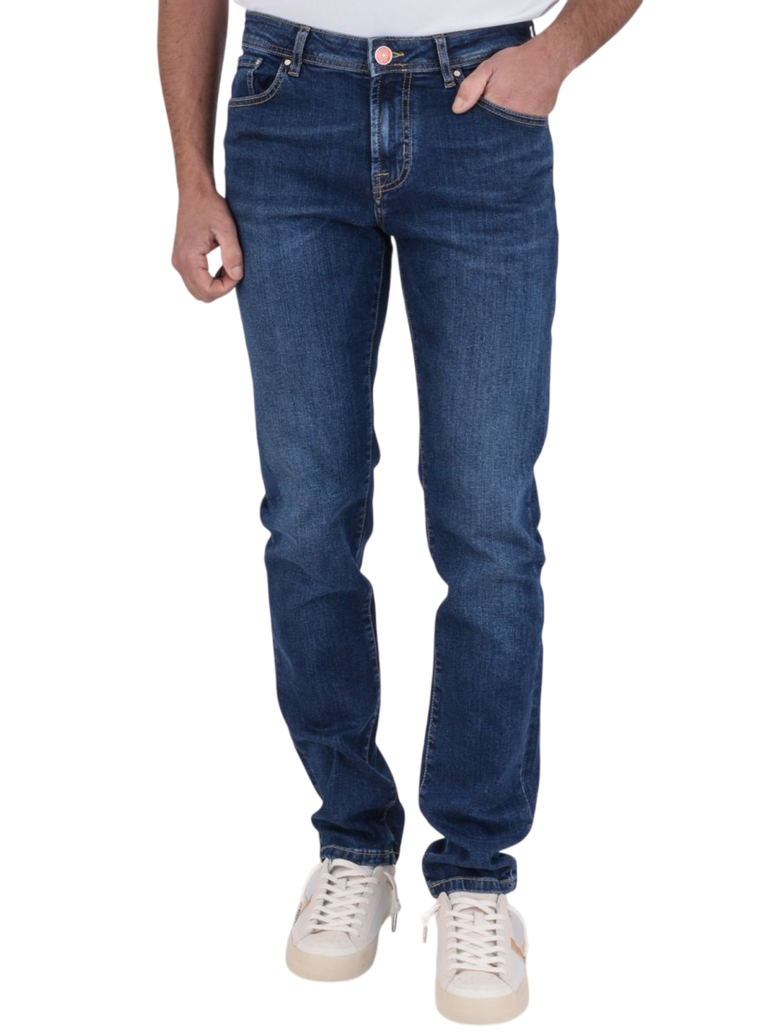 Manuel Ritz jeans uomo slim fit lavaggio blu