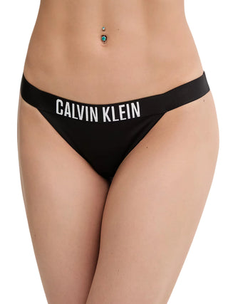 Calvin Klein slip mare brasiliana donna con logo nero