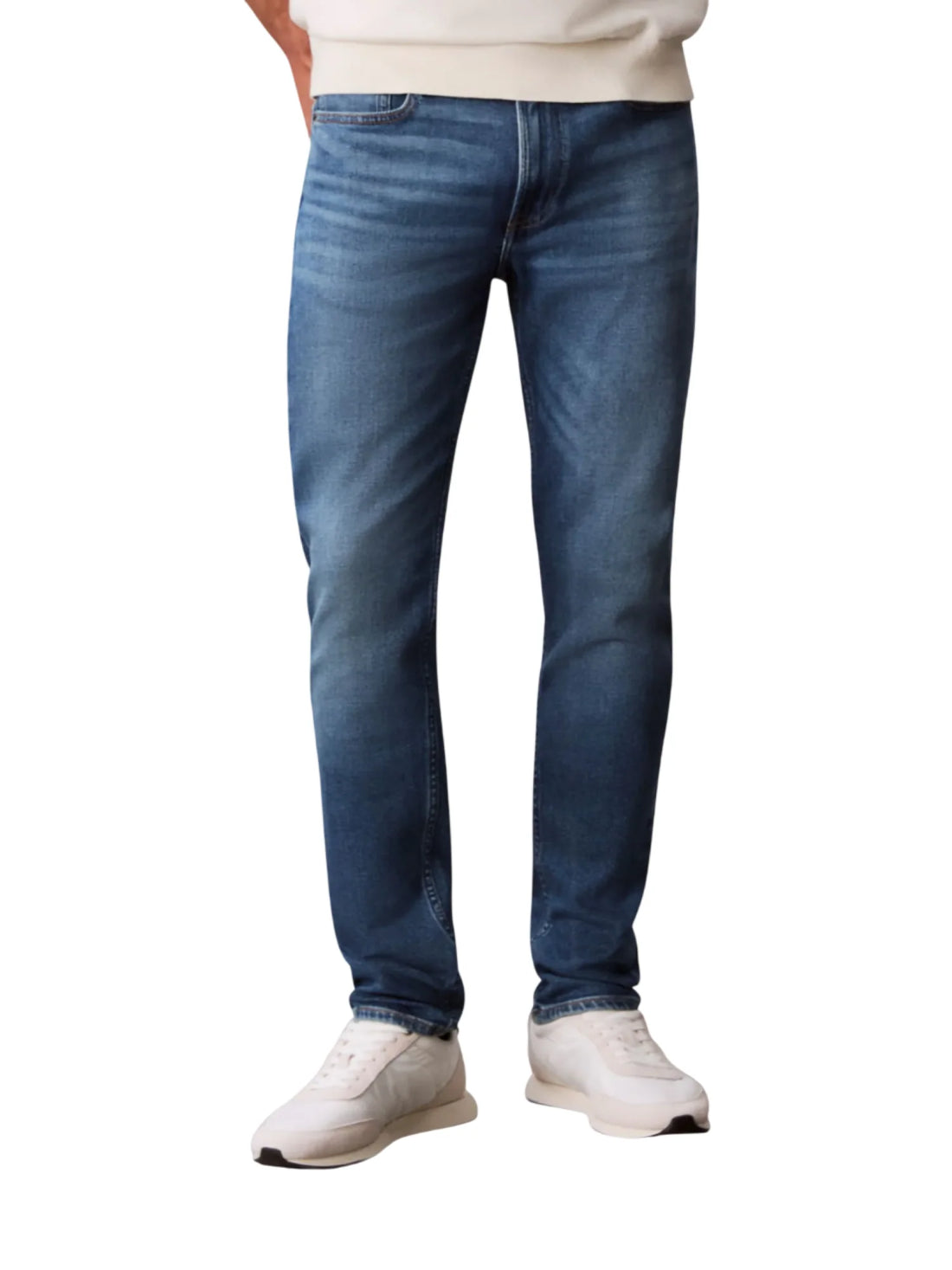 Calvin Klein Jeans jeans uomo gamba slim lavaggio blu