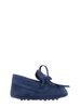Colori Chiari mocassini neonato in alcantara blu