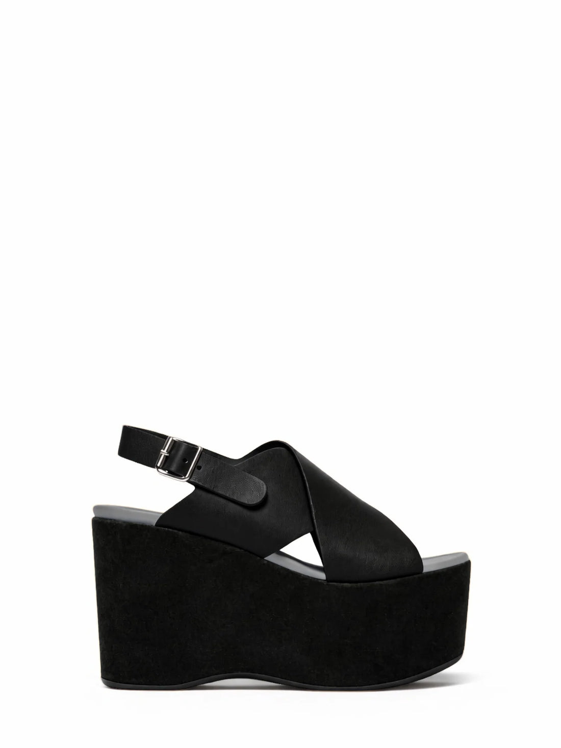 Aniye By sandali Lula platform in pelle e suede nero