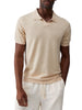 Liu Jo polo in maglia misto lino uomo beige
