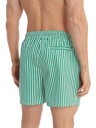 Calvin Klein boxer mare uomo in fantasia a righe verde bianco