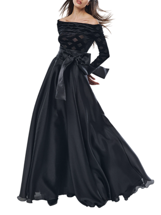 Alessandro Legora gonna elegante in organza nero AT304-1 NERO A.LEGORA