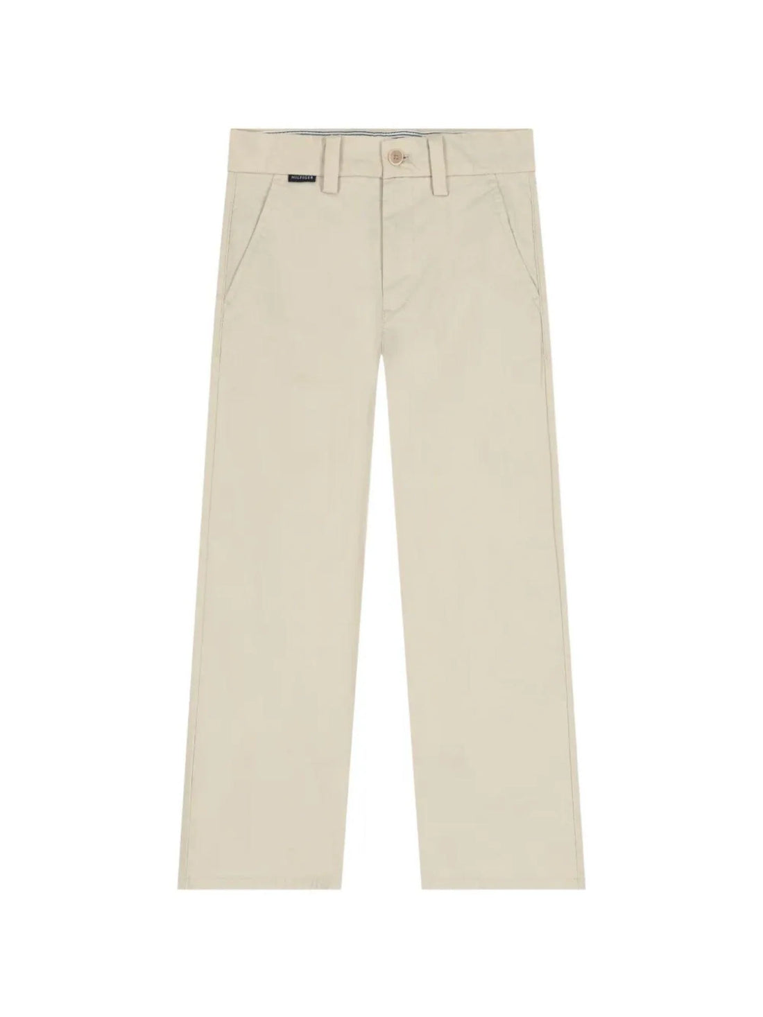 Tommy Hilfiger pantaloni baggy bambino in cotone beige