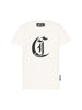 Just Cavalli T-shirt unisex bambino con logo panna