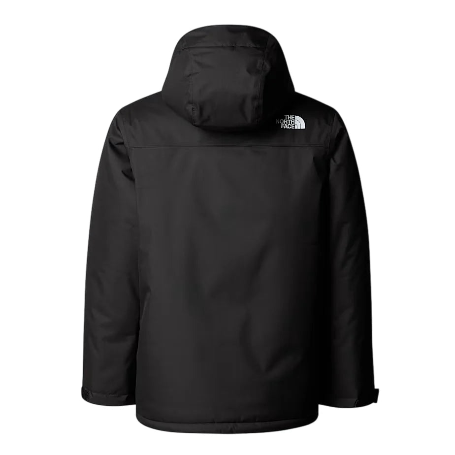 The North Face giubbino impermeabile bambino con cappuccio nero