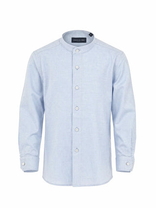 Emanuel Pris camicia alla coreana bambino celeste