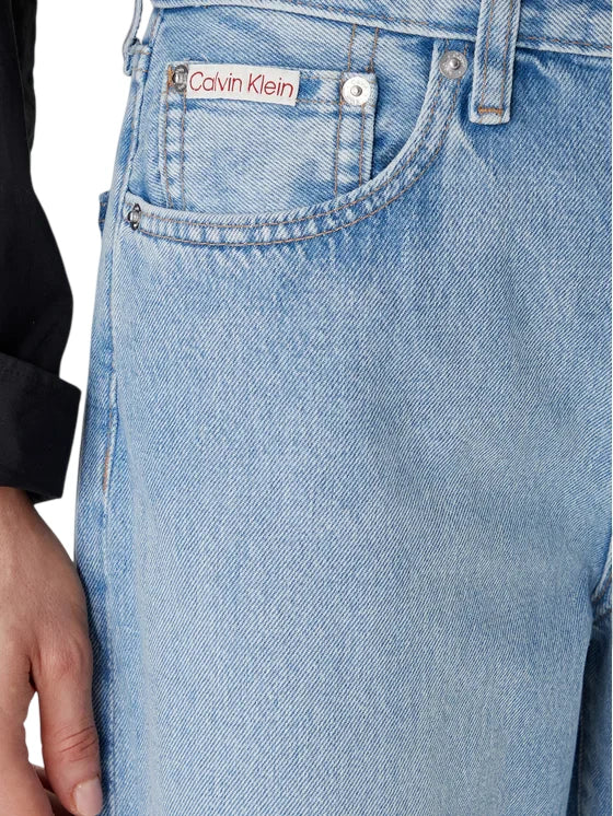 Calvin Klein Jeans  jeans donna wide leg lavaggio chiaro
