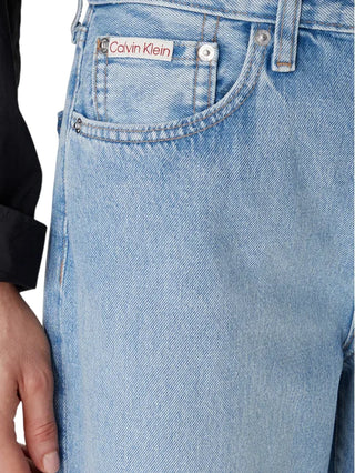 Calvin Klein Jeans jeans donna wide leg lavaggio chiaro