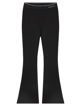 Calvin Klein Jeans leggings flare bambina nero