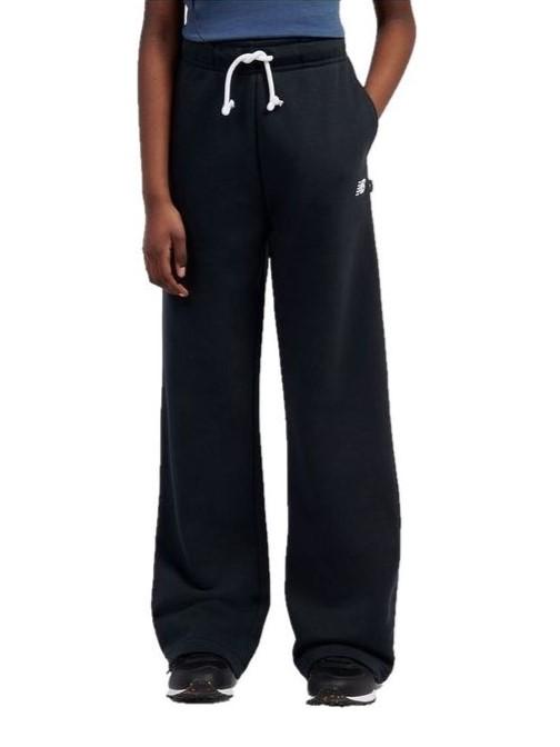 New Balance pantaloni bambina in felpa nero