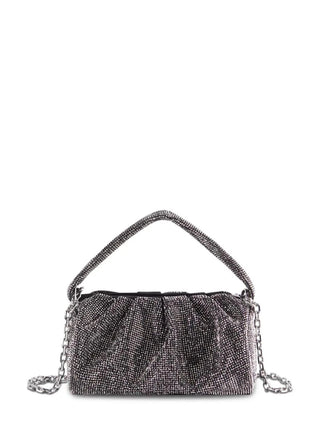 Patrizia Pepe borsa a mano bambina con strass nero