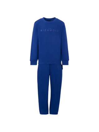 John Richmond tuta sportiva Sibri con logo blu RBA25006CF BLU SOLIDATE John RICHMOND 