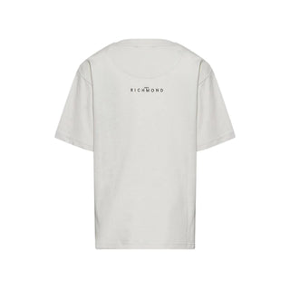 John Richmond T-shirt bambino manica corta con logo bianco