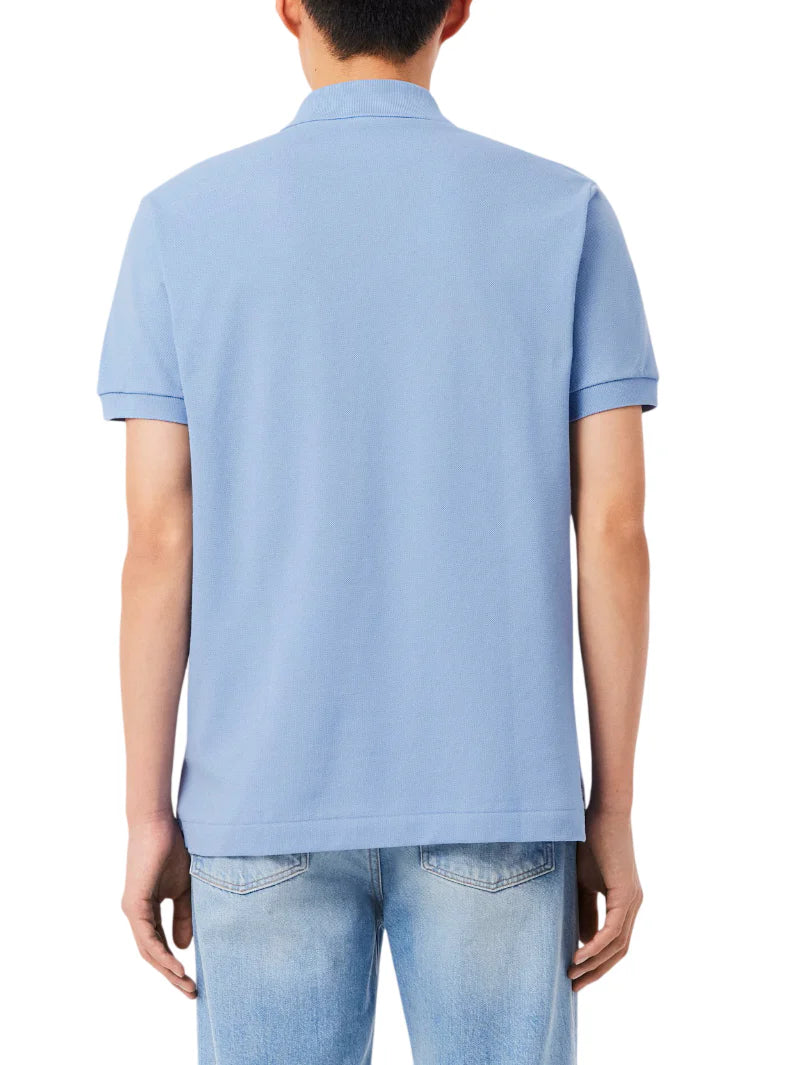 Lacoste polo manica corta 12.12 in piquè celeste