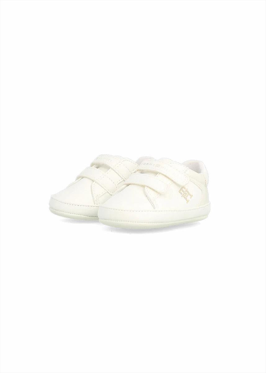 Tommy Hilfiger scarpette neonato con strappi bianco