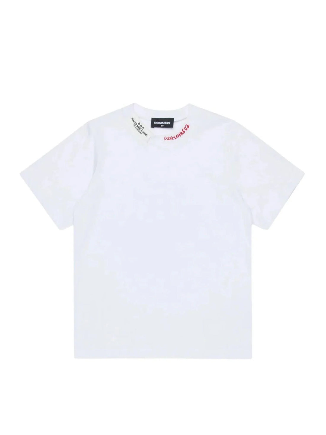 Dsquared2 T-shirt bambino manica corta in jersey bianco