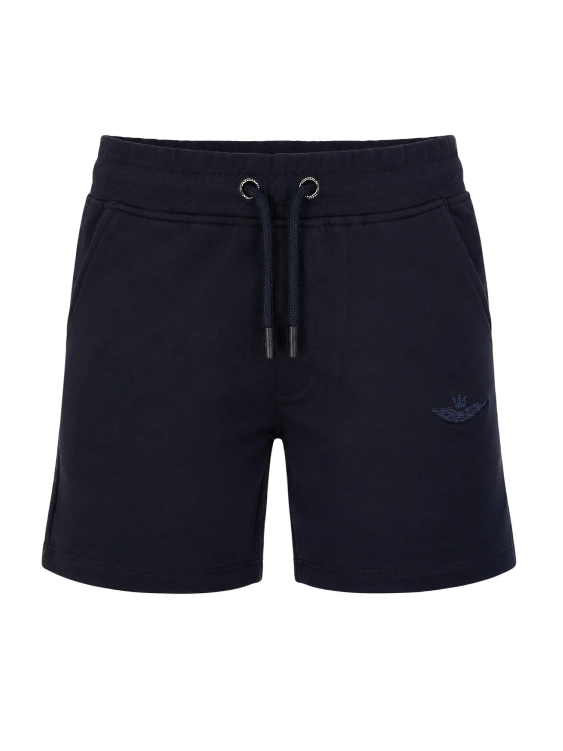 Aeronautica Militare bermuda bambino con logo ricamato blu