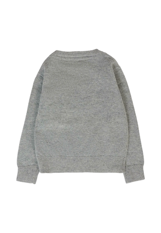 John Richmond maglia misto cashmere con logo grigio RIA25009MA GREY STEEL John RICHMOND
